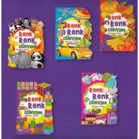 Renk Renk Dünyam Boyama Kitabı 5 Kitap - kollektif