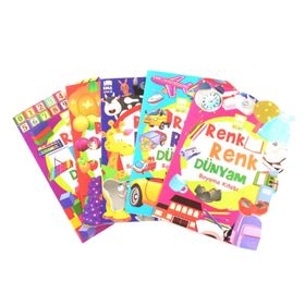 Renk Renk Dünyam Boyama Kitabı 5 Kitap - kollektif