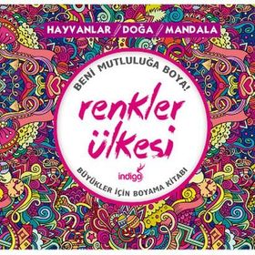 Renkler Ülkesi Hayvanlar - Doğa - Mandala - İndigo Komisyon