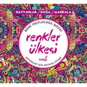 Renkler Ülkesi Hayvanlar - Doğa - Mandala - İndigo Komisyon