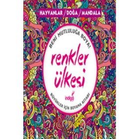 Renkler Ülkesi Hayvanlar - Doğa - Mandala - İndigo Komisyon