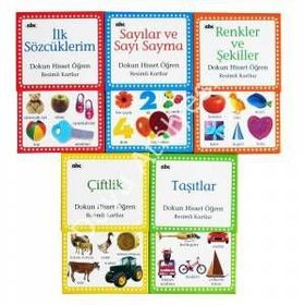 RENKLER VE ŞEKİLLER DOKUN HISSET ÖĞREN RESIMLI KARTLAR - KOLEKTIF