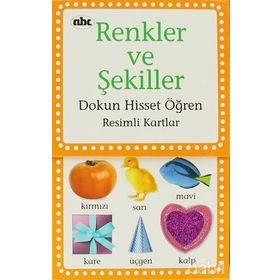 RENKLER VE ŞEKİLLER DOKUN HISSET ÖĞREN RESIMLI KARTLAR - KOLEKTIF
