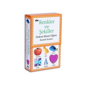 RENKLER VE ŞEKİLLER DOKUN HISSET ÖĞREN RESIMLI KARTLAR - KOLEKTIF