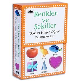 RENKLER VE ŞEKİLLER DOKUN HISSET ÖĞREN RESIMLI KARTLAR - KOLEKTIF