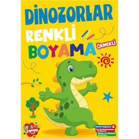 Renkli Boyama Dinozorlar Boyama Zamanı