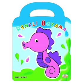 Renkli Boyama - Mavi Kitap - 0-6 Yaş Yayınları