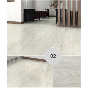 Renkli Duvarlar NWYP02 Açık Gri Yapışkanlı Ahşap Pvc Yer Döşeme Parkesi