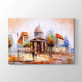 Renkli Şehir Sokakları Tablosu