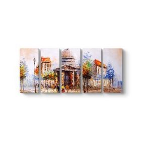 Renkli Şehir Sokakları Tablosu