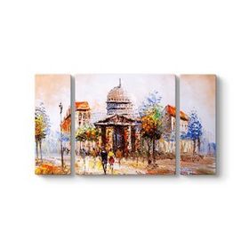 Renkli Şehir Sokakları Tablosu
