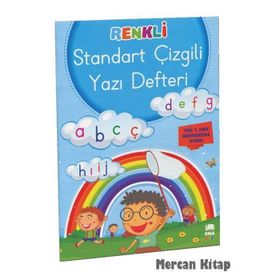 Renkli Standart Çizgili Yazı Defteri A4 Ebat - kollektif
