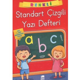 Renkli Standart Kare Çizgili Yazı Defteri A4 Ebat - kollektif