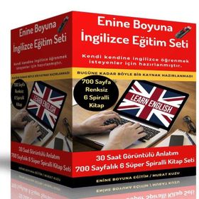 Renksiz Enine Boyuna İngilizce Eğitim Seti