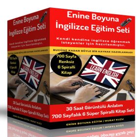 Renksiz Enine Boyuna İngilizce Eğitim Seti