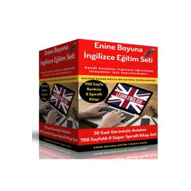 Renksiz Enine Boyuna İngilizce Eğitim Seti