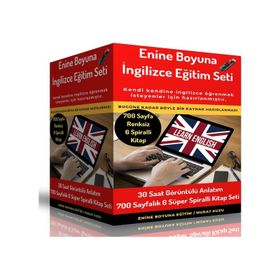 Renksiz Enine Boyuna İngilizce Eğitim Seti