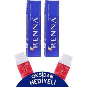 Renna 10-11 Yoğun Küllü Açık Sarı 2x60 ml Tüp Saç Boyası + Oksidan