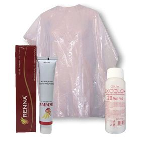 Renna 5.4 Açık Kahve Bakır 60 ml Tüp Saç Boyası + Oksidan