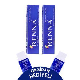 Renna 5.4 Açık Kahve Bakır 60 ml Tüp Saç Boyası + Oksidan