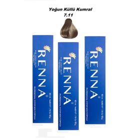 Renna 7.11 Yoğun Küllü Kumral 60 ml 3 Adet Saç Boyası
