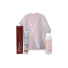 Renna 7.11 Yoğun Küllü Kumral 60 ml Saç Boyası + Exicolor 60 ml 20 Volüm Oksidan + Boya Naylonu