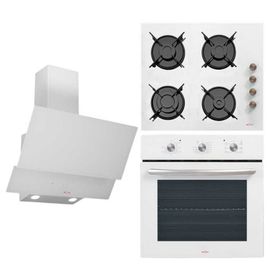 Renno Mekanik RN01F14MW - RN03D28 - RN02O27 Beyaz 3'lü Ankastre Set