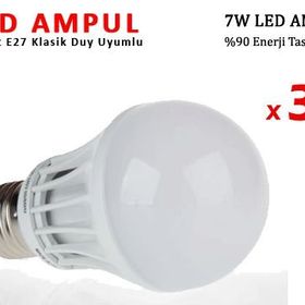 Rennway 3 Adet 7 W Enerji Tasarruflu Led Ampul