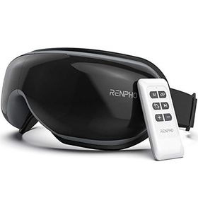Renpho Isı ile Göz Masajı Bluetooth Müzik Şarj Edilebilir Göz Maskesi Koyu Halkalar Göz Torbaları Kuru Göz Uykuyu İyileştirir Göz Yorgunluğunu Gidermek için Masaj Cihazı