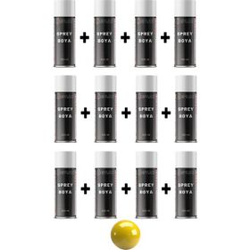 Replax Ral 1003 Sinyal Sarı Taksi Sarısı 12x400 ml Sprey Boya