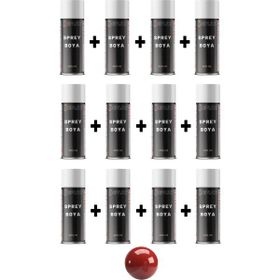 Replax Ral 3002 Karmen Kırmızı 12x400 ml Sprey Boya