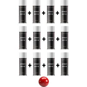 Replax Ral 3020 Trafik Kırmızı 12x400 ml Sprey Boya