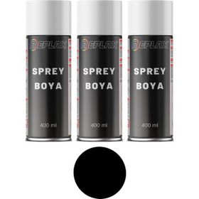 Replax Ral 9005 Mat Siyah 3x400 ml Sprey Boya