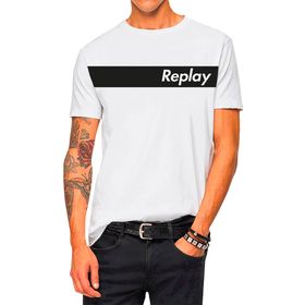 Replay 001 Beyaz Erkek T-Shirt