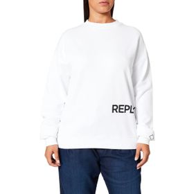 Replay 001 Beyaz Kadın Sweatshirt