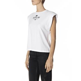 Replay 001 Beyaz Kadın T-Shirt