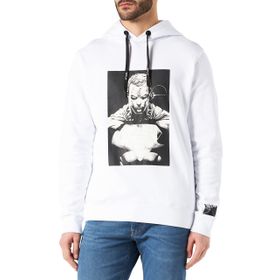 Replay 001 Kapüşonlu Beyaz Erkek Sweatshirt
