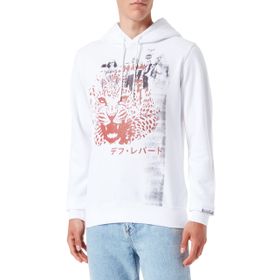Replay 001 Kapüşonlu Beyaz Erkek Sweatshirt