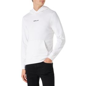 Replay 001 Kapüşonlu Beyaz Erkek Sweatshirt