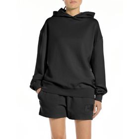 Replay 098 Siyah Kapüşonlu Kadın Sweatshirt