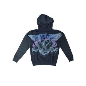 Replay 099 Kapüşonlu Blackboard Erkek Sweatshirt