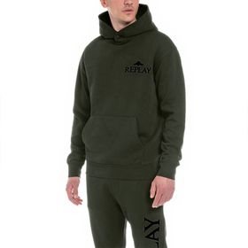 Replay 238 Kapüşonlu Haki Erkek Sweatshirt