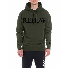 Replay 238 Kapüşonlu Haki Erkek Sweatshirt