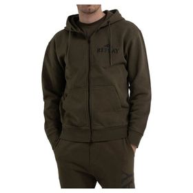 Replay 238 Kapüşonlu Haki Erkek Sweatshirt