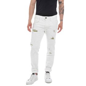Replay Erkek Anbass kot pantolon beyaz (beyaz 001) 29W / 30L