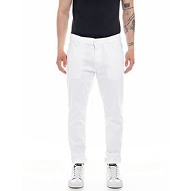 Replay Mickym Slim-Fit Streç 001 Beyaz Erkek Jeans