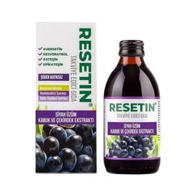 Resetin Siyah Üzüm Kabuk Çekirdek Ekstresi 250 ml Sıvı