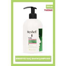 Reshell Dökülme Karşıtı ve Hızlı Uzamaya Yardımcı Biotin Keratin ve Kolajen Özlü 500 ml Biberiye Şampuanı