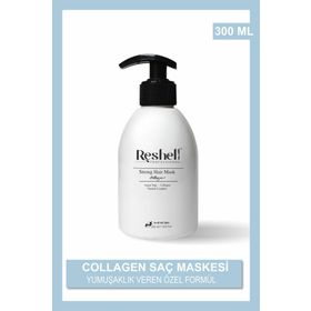 Reshell Kuru Yıpranmış Boyalı Saçlar için Onarıcı ve Besleyici 300 ml Argan Yağlı Kolajen Saç Bakım Maskesi