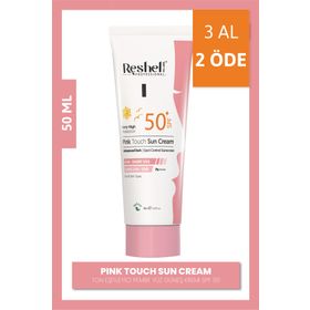Reshell Pink Touch Ton Eşitleyici Pembe SPF50 50 ml Yüz Güneş Kremi